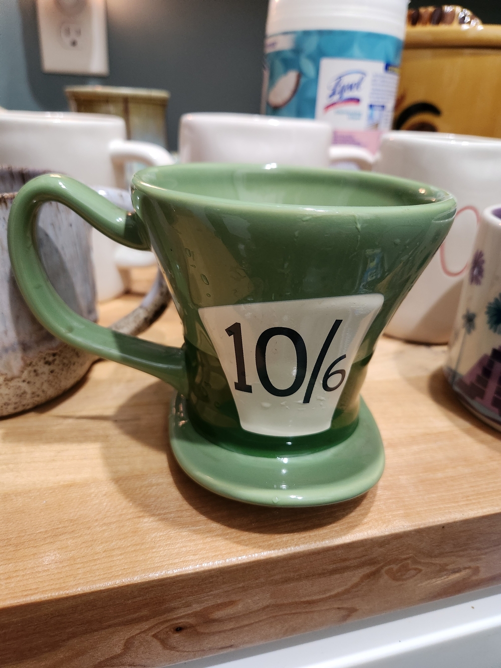 Green Mad Hatter 10/6 Ceramic Mug